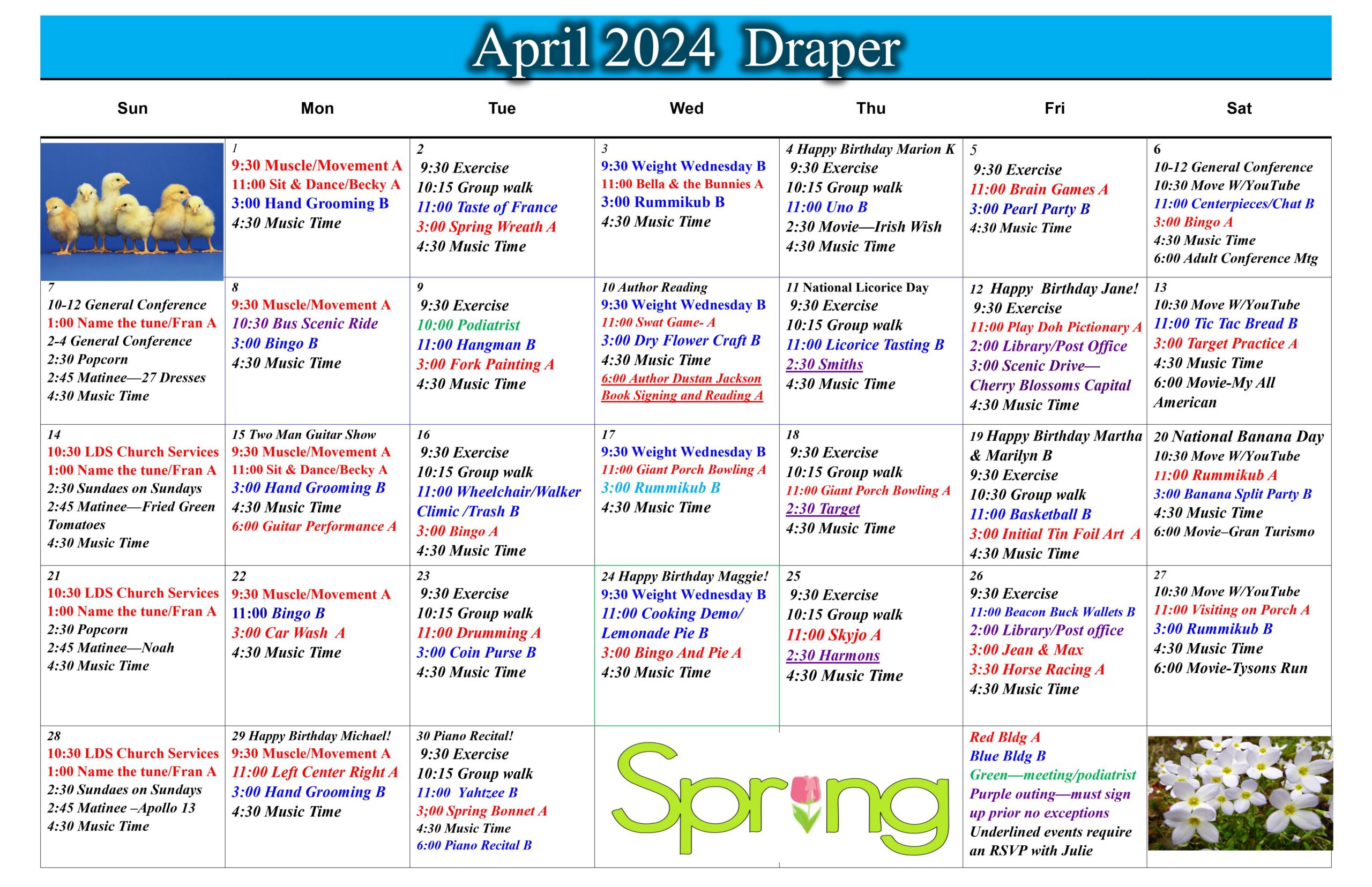 Activities Calendar Beacon Crest Senior Living Activities Calendar Beacon Crest Senior Living